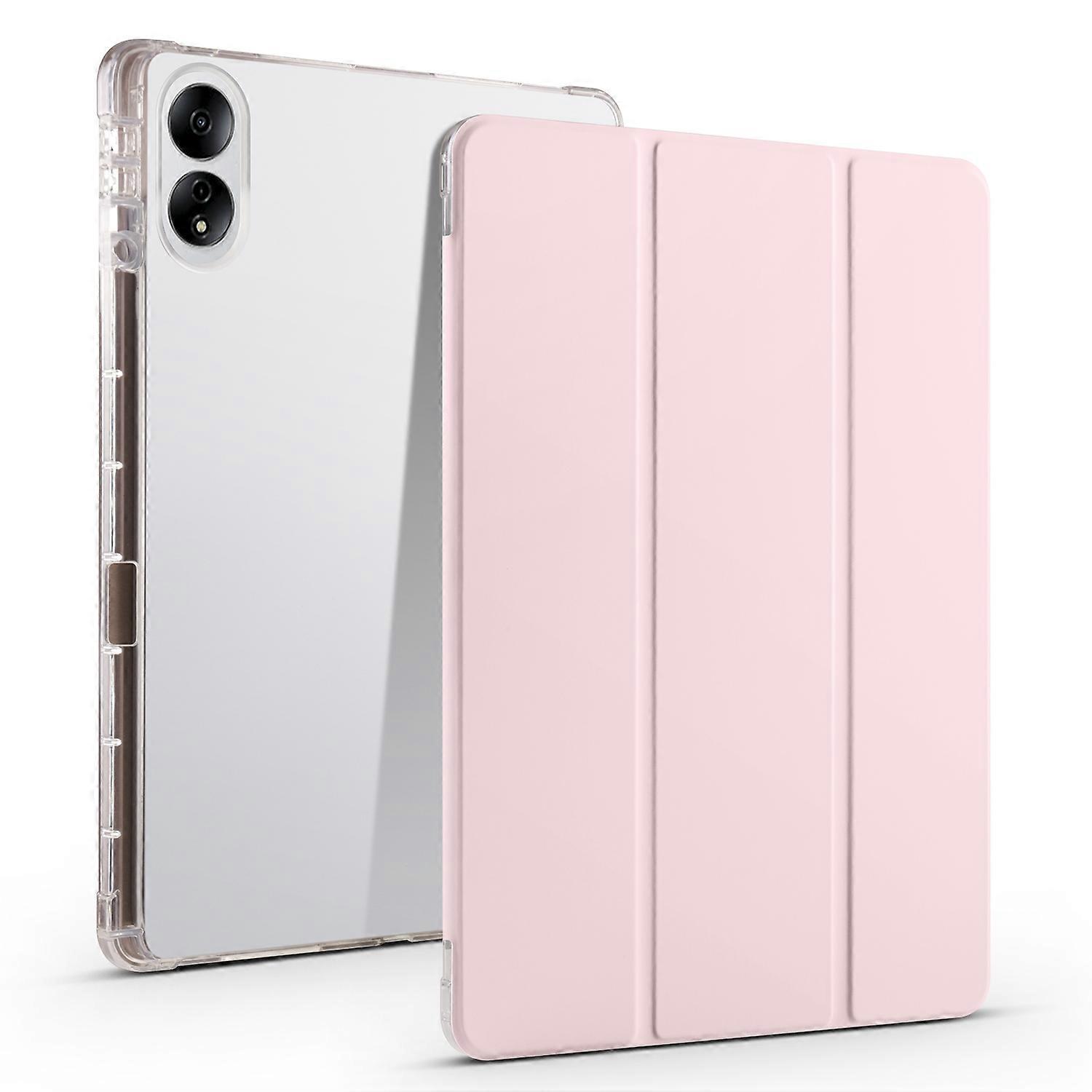 For Honor MagicPad 13 inch 3-folding Transparent TPU Smart Leather Tablet Case