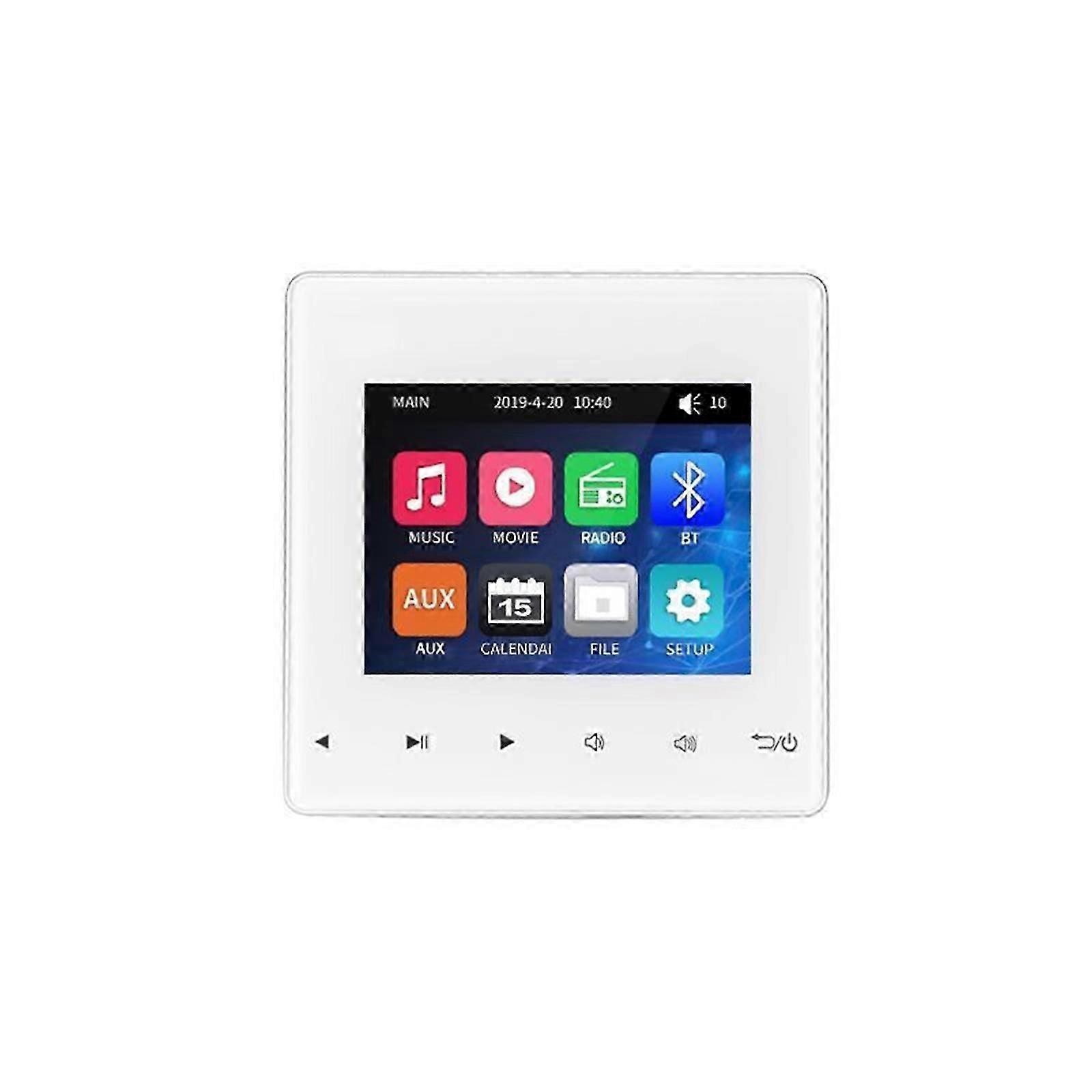 Digital Wall-Mounted Amplifier with Bluetooth Stereo Ceiling Speaker Music Host System Touch Control