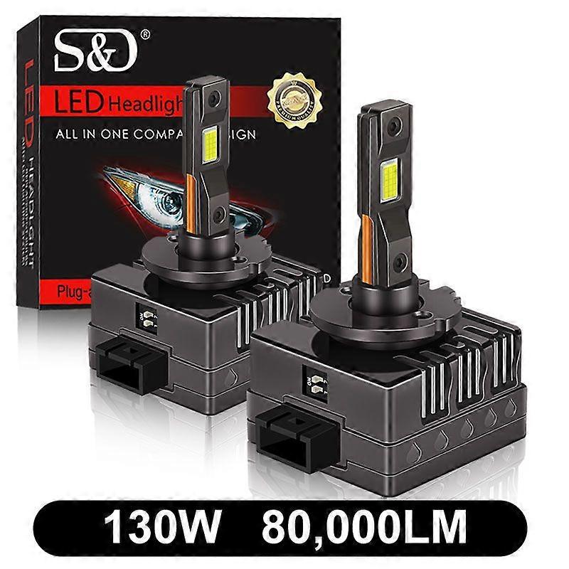 80000LM D1S D3S Led D2S D4S D5S D8S LED Canbus Headlights HID D1R D2R D3R D4R D5R D8R Bulb 130W Car Light Auto 6500K 12V 24V