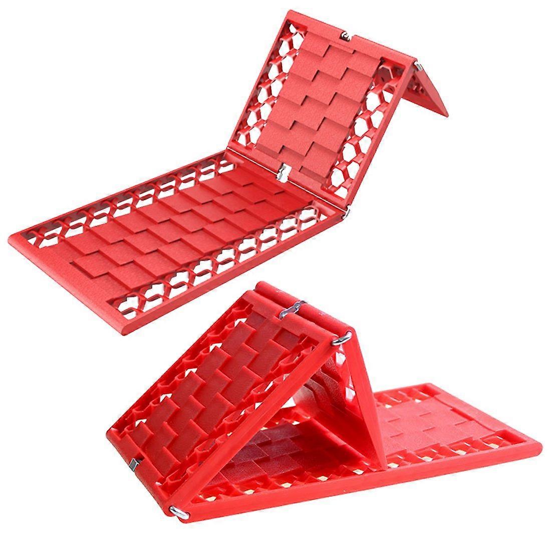 Foldable Emergency Tire Traction Pad, Car Escaper, Ideal to Unstuck Your Car From Snow, Ice, Mud and Sand 2 Pack