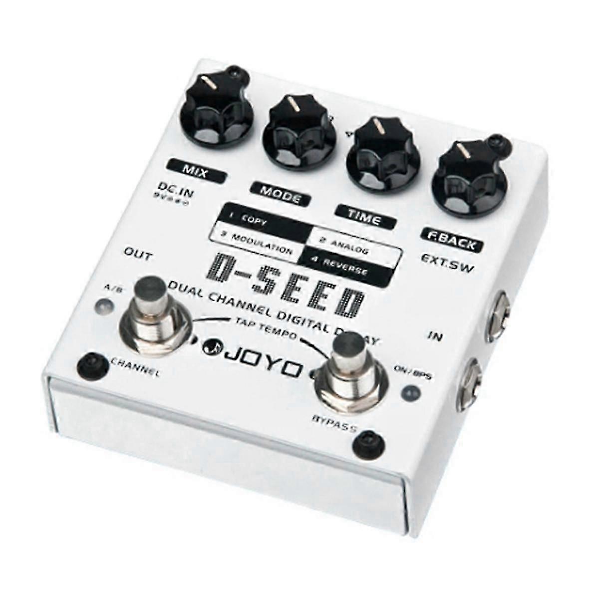 DSEED Delay Guitar Effect Pedal Buildin TAP Tempo Function Dual Channel 4 Delay Modes Copy/Analog/Reverse/Modulation