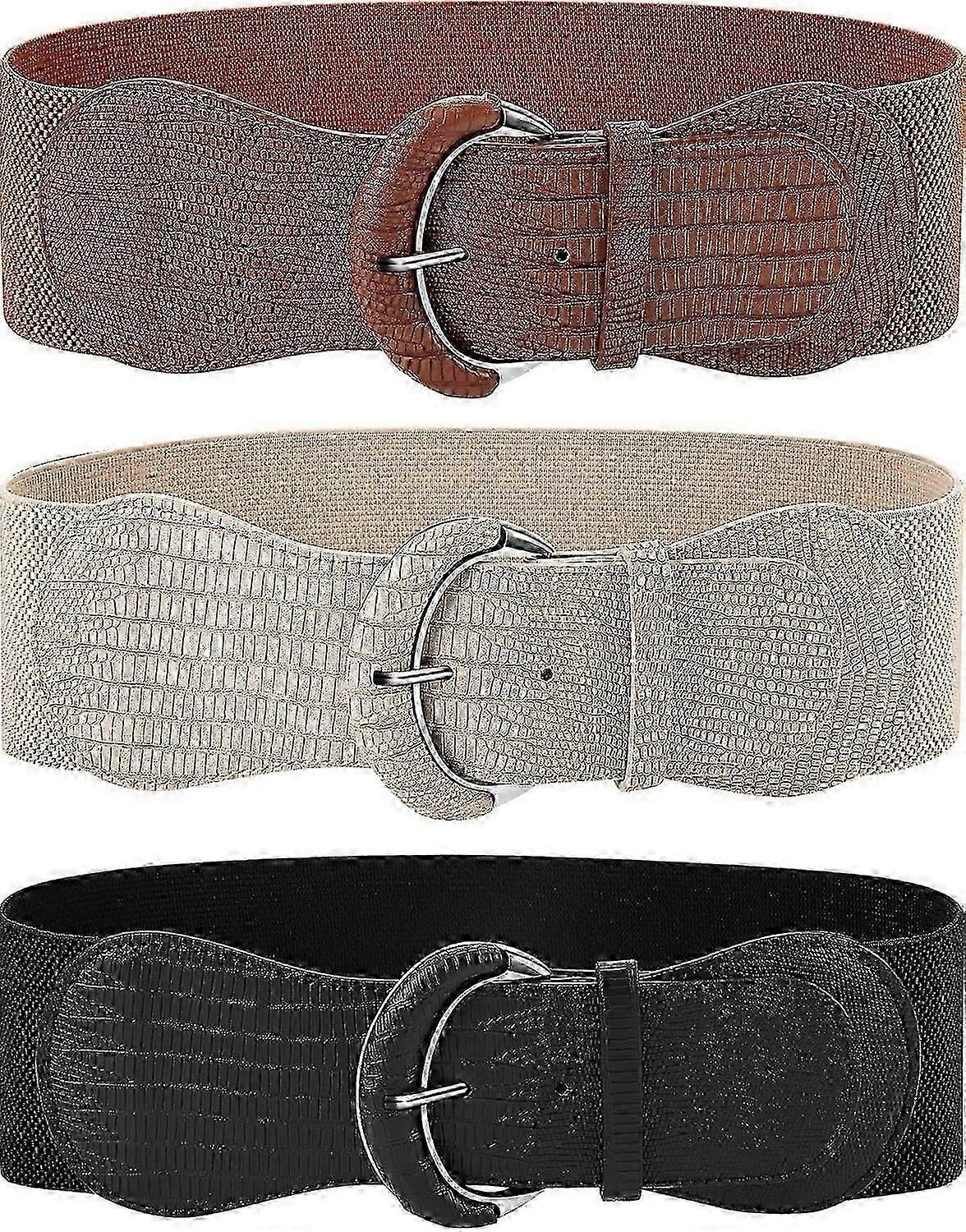 pcs ladies belt, elastic, approx. 7.5 cm, with ring clasp