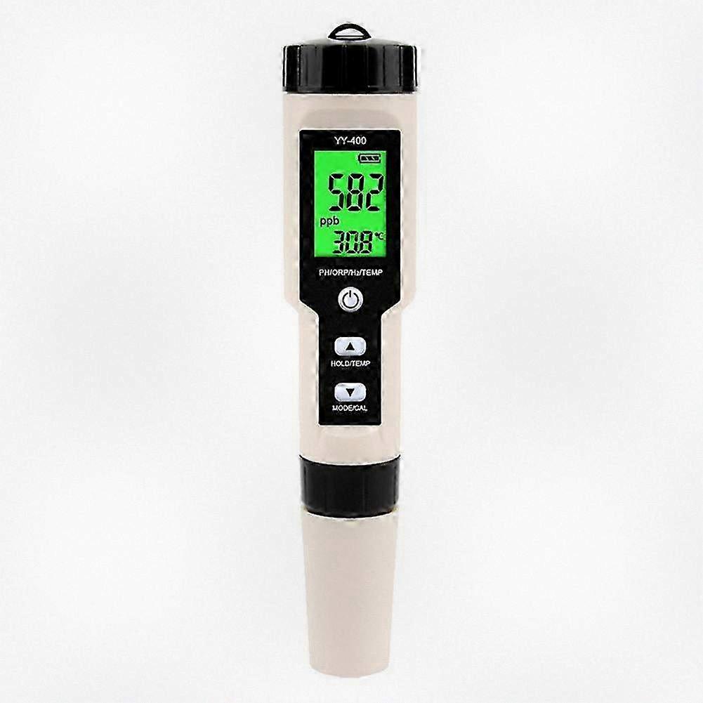 4 in 1 Digital Water Tester for pH ORP Temperature Hydrogen Level in Aquariums Pools