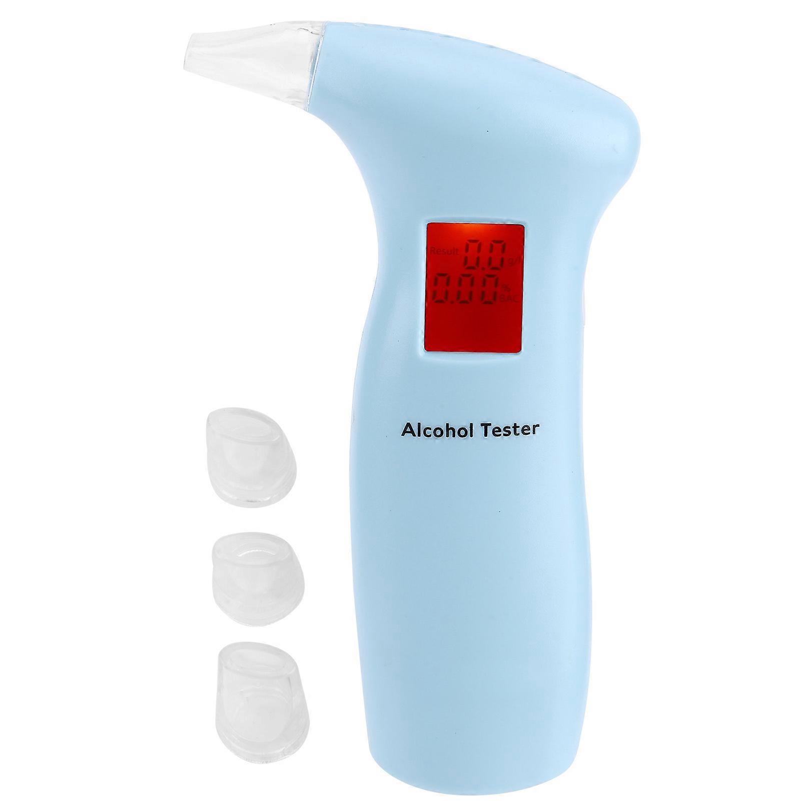Breath Liquor Tester Driver Drunk Detector Wine Analyzer with LCD Display for Professional Use