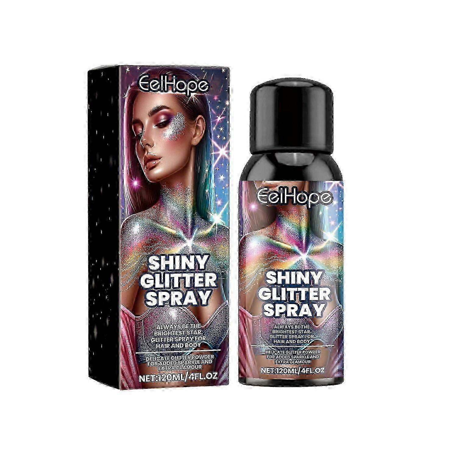 Eelhope Stage Μακιγιάζ Glitter Spray, Χορευτικό Πάρτι Εορταστική Ατμόσφαιρα Καρναβάλι Μαλλιά Body Highlight Glit