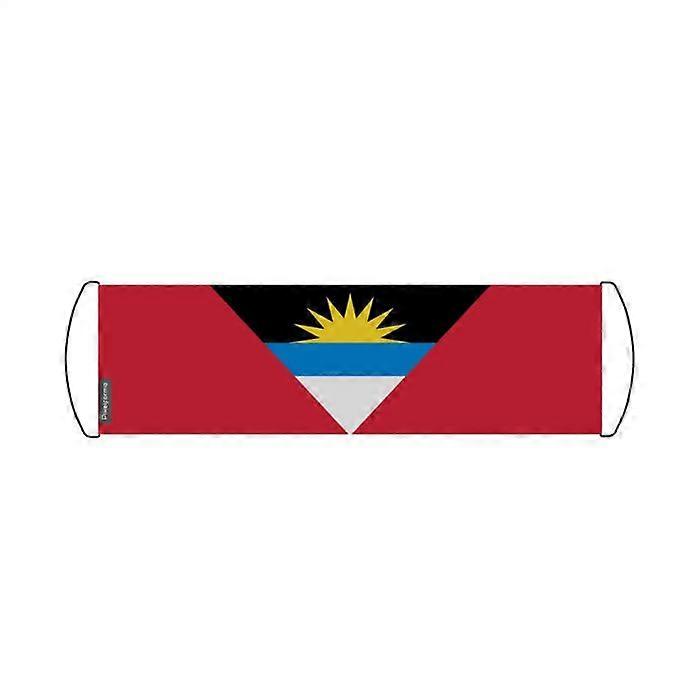 Scrolling Banner – Flag of Antigua and Barbuda – 24 x 70 cm – Polyester – Hand Flag
