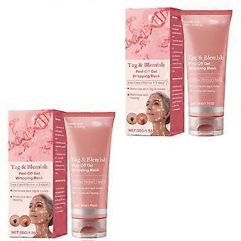 1/2/3pcs Tag-Blemish Peel off Gel Wrapping Mask Hydrating Peel Off Facial Mask for Skin Repair Rduces Dullness Blemishes Mask