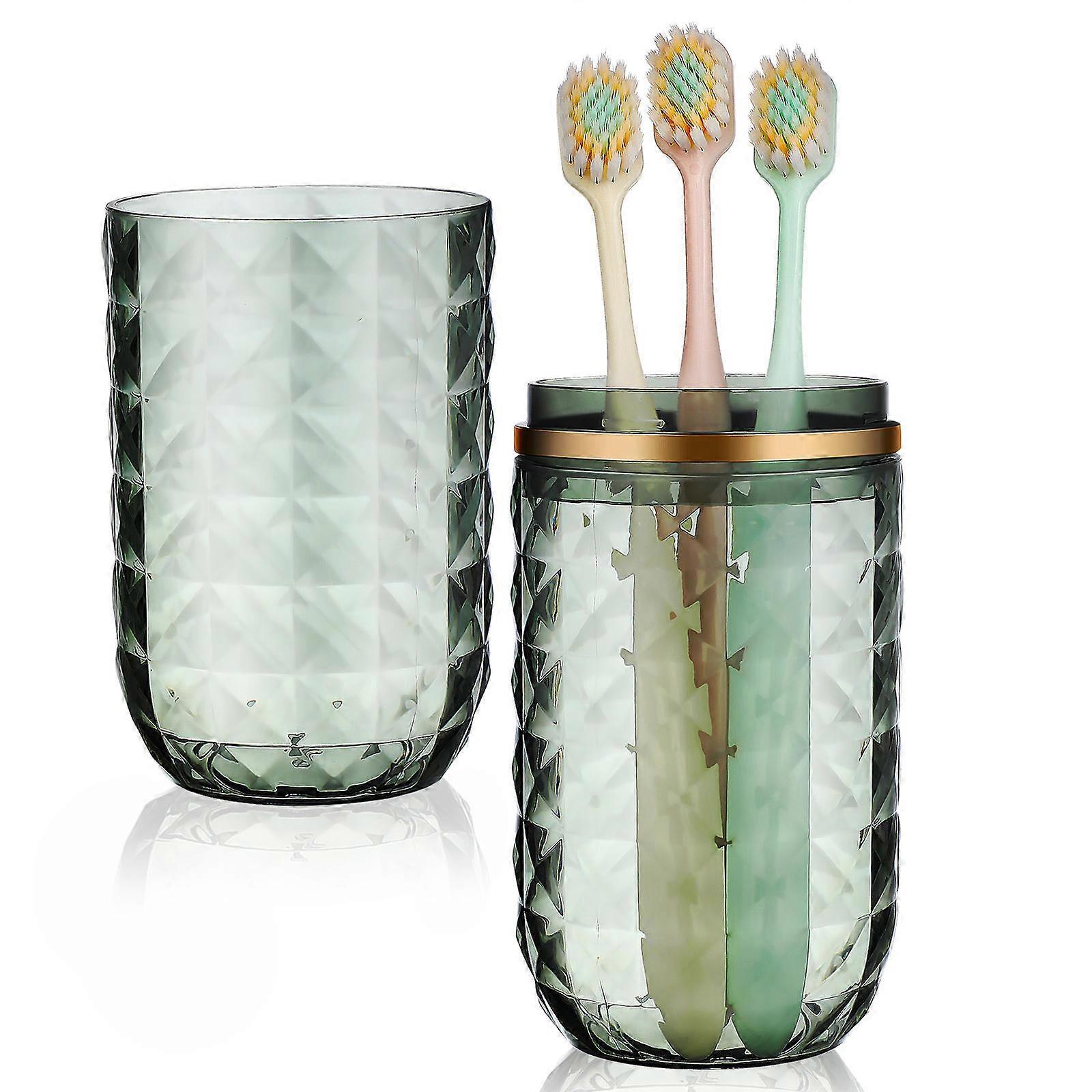 Toothbrush Travel Case with Mouthwash Cup – Portable Holder for School, Camping, Business Trips & Bathroom Use