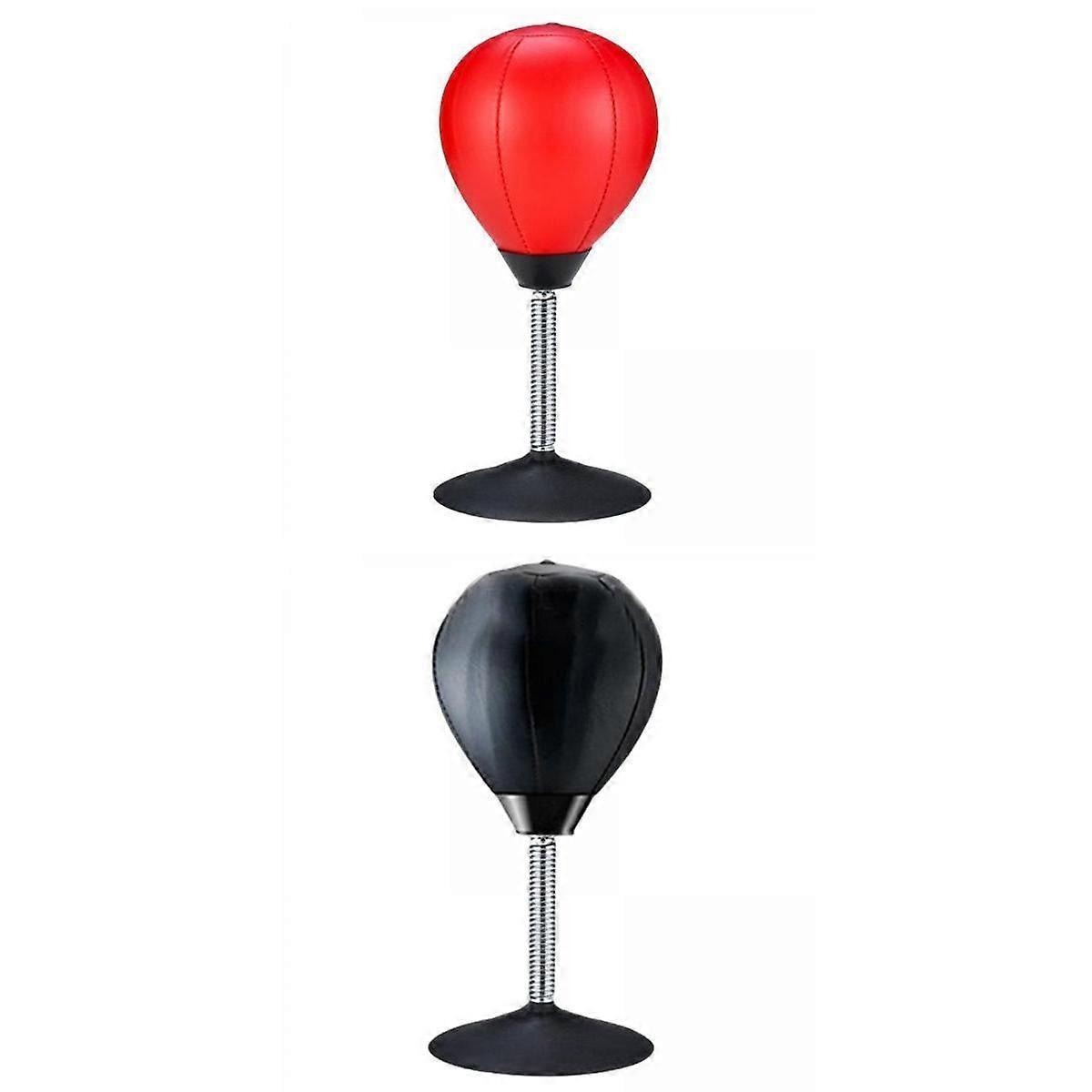 2 sacs de frappe gonflables pour bureau, supports autoportants.