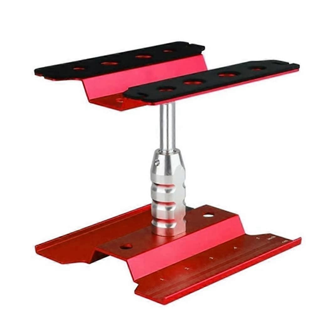RC Car Heighten Work Stand Repair Workstation Platform 360° Rotation Adjustable Height Compatible with 1/8 1/10 Scale RC Cars Trucks (Red) Ref: 9283