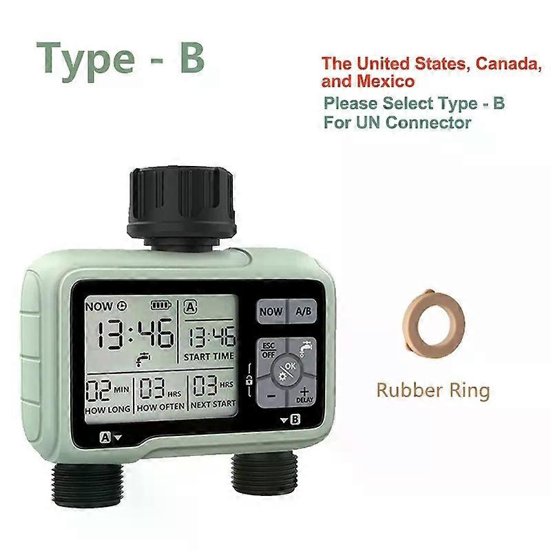 Eshico HCT-326 Super Timing 2-Outlet Water Timer Precisely Watering Up Outdoor Automatic Irrigation Fully Adjustable Program