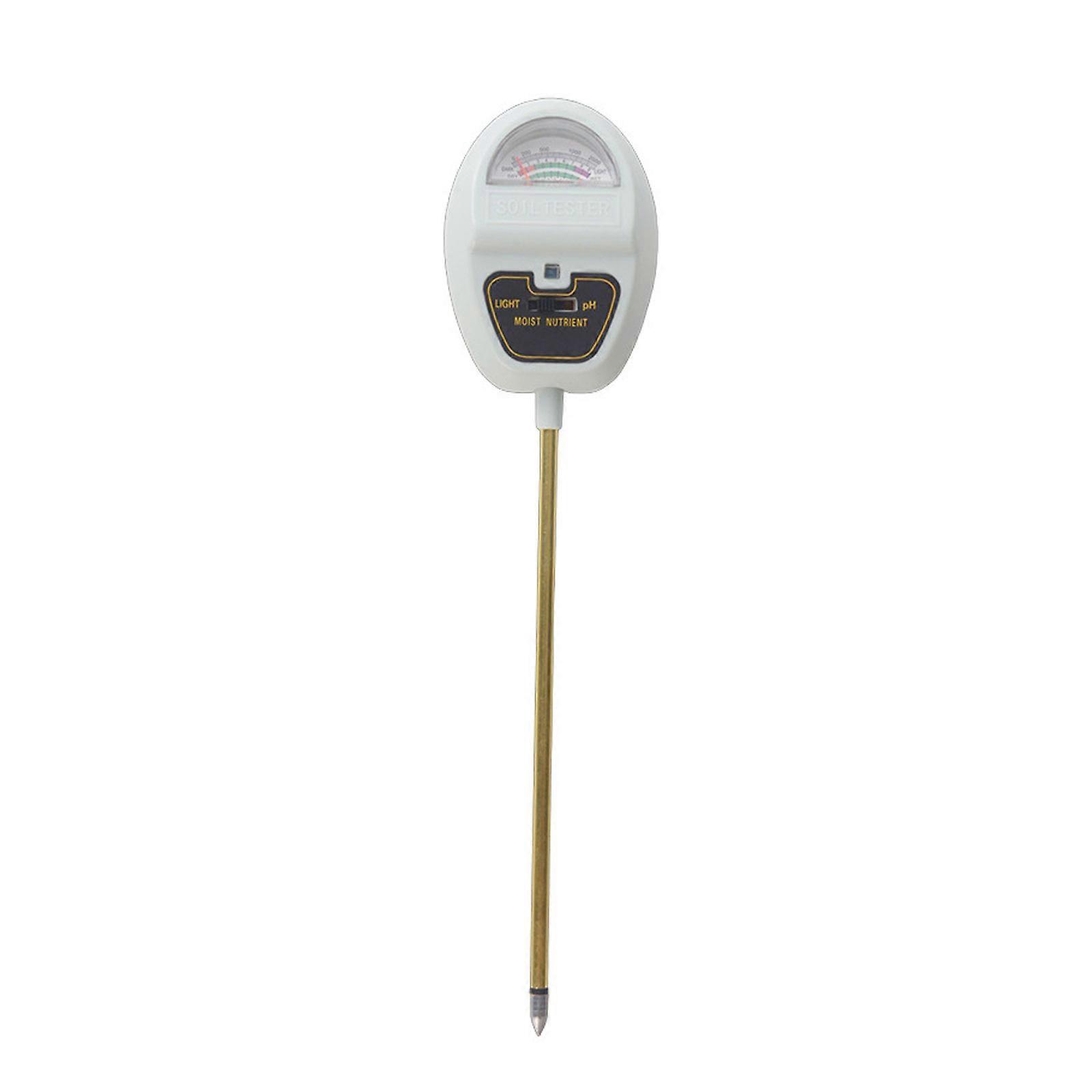 4 in 1 Soil Tester Soil Meter Long Porbe Soil Light pH Nutrients Humidity Detection Meter for Garden