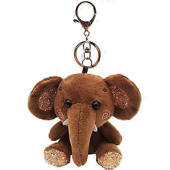 Plush Soft Elephant Doll Keyring Pendant Keychain Key Chain For Bag Car Key