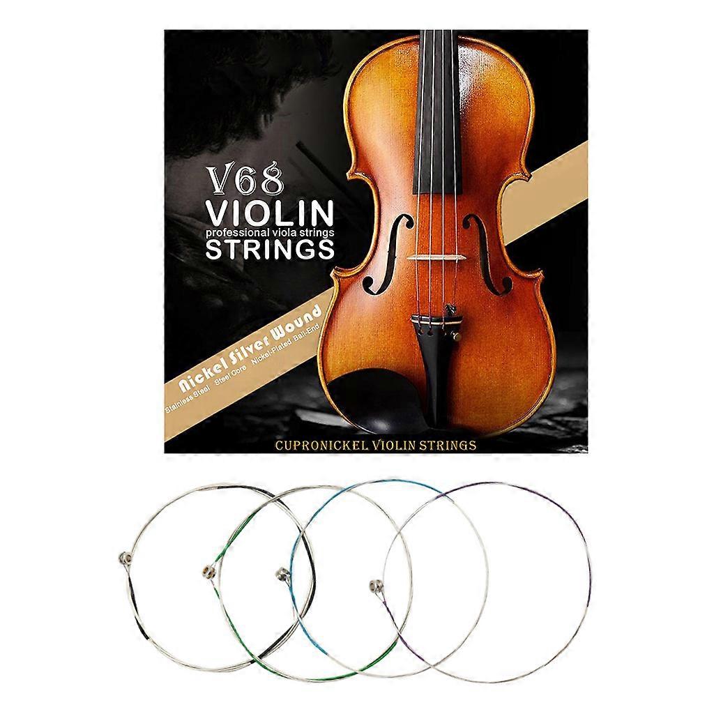 4Pcs/set Professional Violin Strings (E-A-D-G) Cupronickel String For 4/4 3/4 1/2 1/4 Universal Violin String Pack