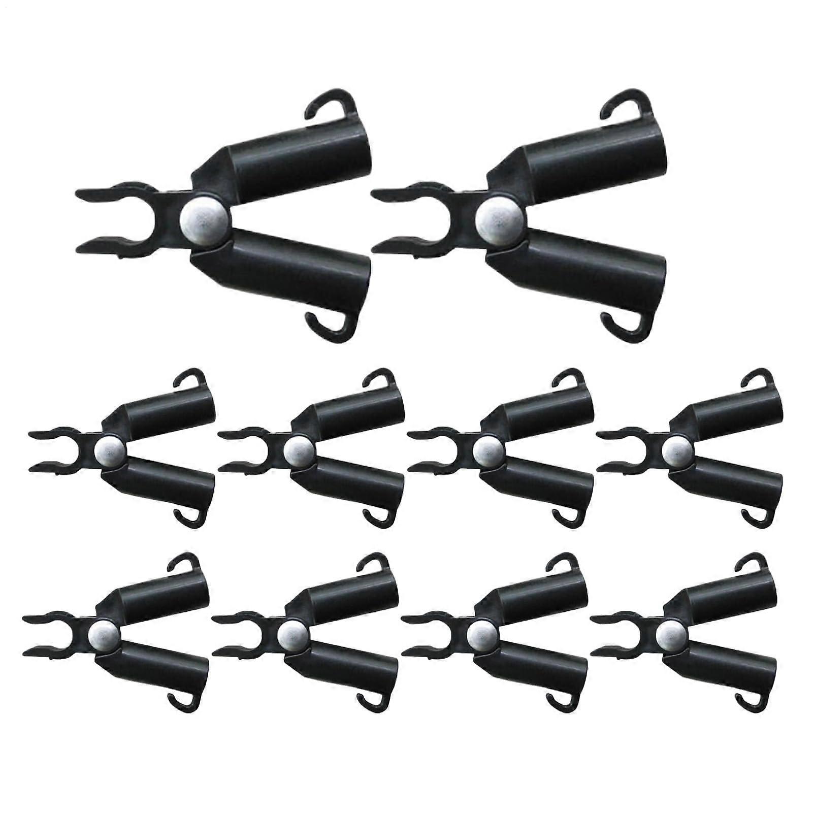 Trellis Clips Garden Stakes 10-Pack – Adjustable Plastic Connectors for Tomatoes, Moss, Grass, and Vines