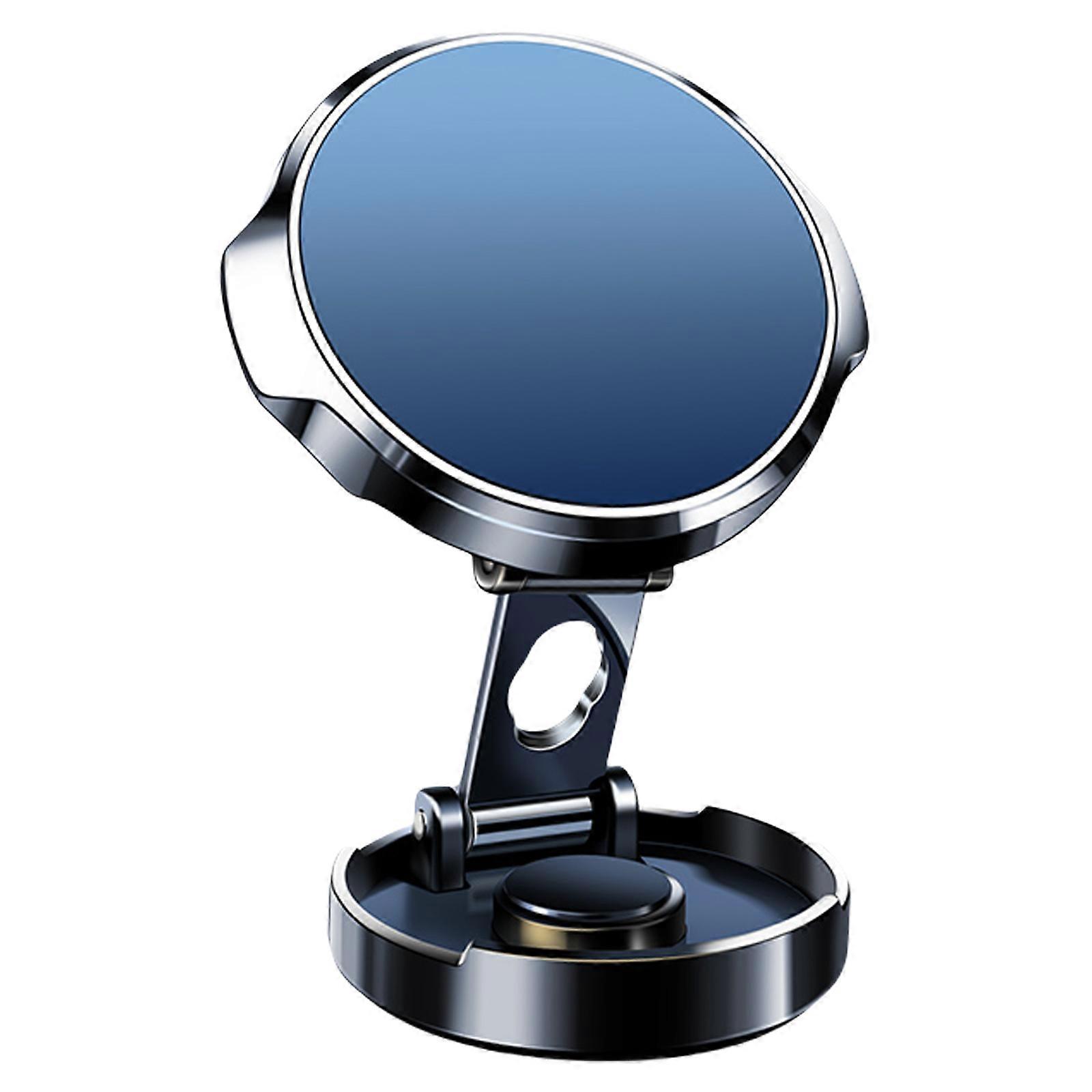 Multiple Angle Car Phone Holder with 360 Degree Rotate Base Heavy Duty Magnetic Phone Mount Quick Installation for Phone  Silver