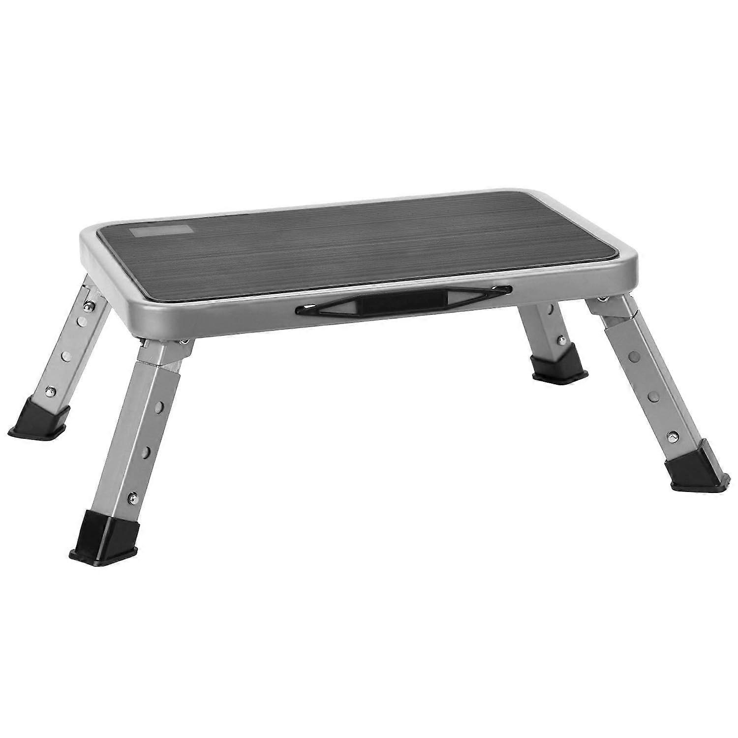 Step Stool, Height Adjustable Step Stool, Foldable Stepladder with Non-Slip Platform, for Camping, Home
