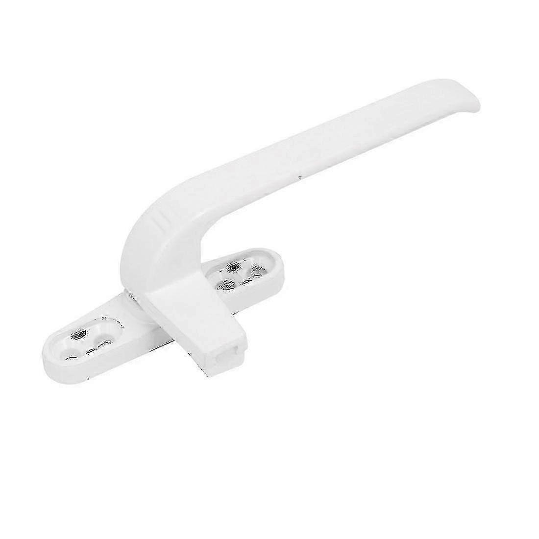 Lockable Aluminum Handle for Right-Sided Doors and Windows, White Color, Compatible with Various Brands