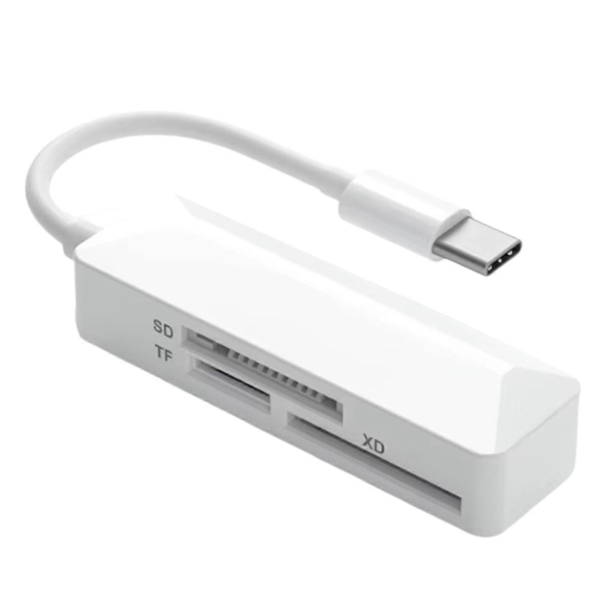 3 in 1 Card Reader Universal SD TF SD Card Reader USB C High Speed Memory Card Reader Converter for