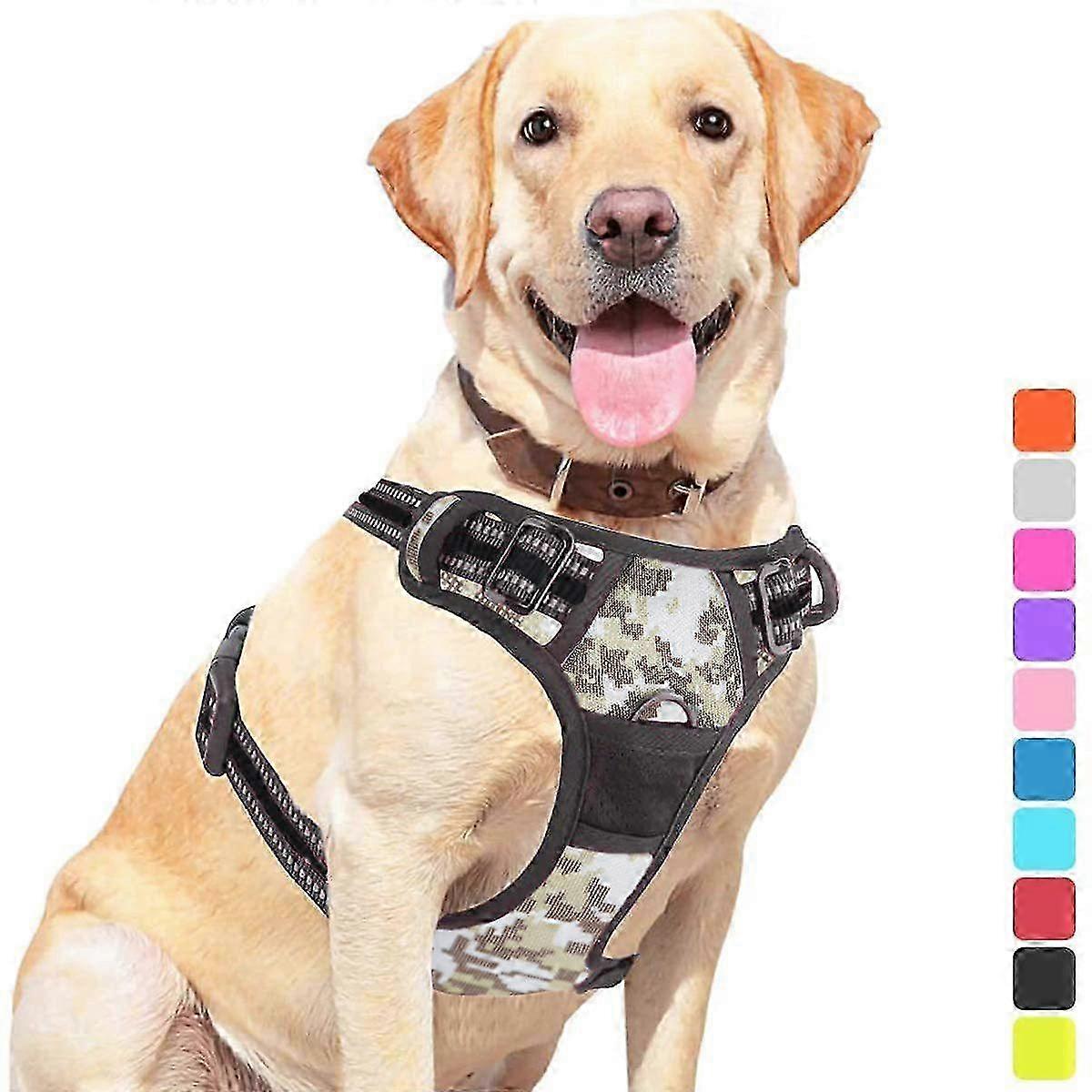 Reflektierendes Anti-Zug-Hundegeschirr Set - Verstellbare Tarnweste & Leine (2024)