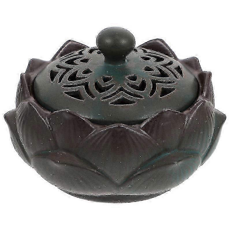 13X12x12cm Green Posters, Prints, & Visual Artwork 1pc Creative Censer Aroma Ceramic Incense Censer