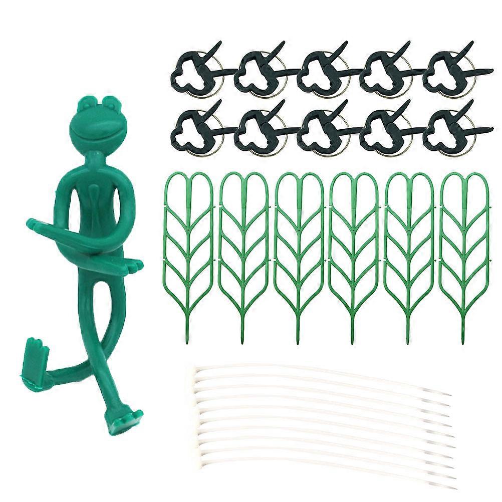 Orchid Flower Clips Climbing Plants Support Gardening Trees Flexible Arms Reusable Durable 1 Set/27 Pcs