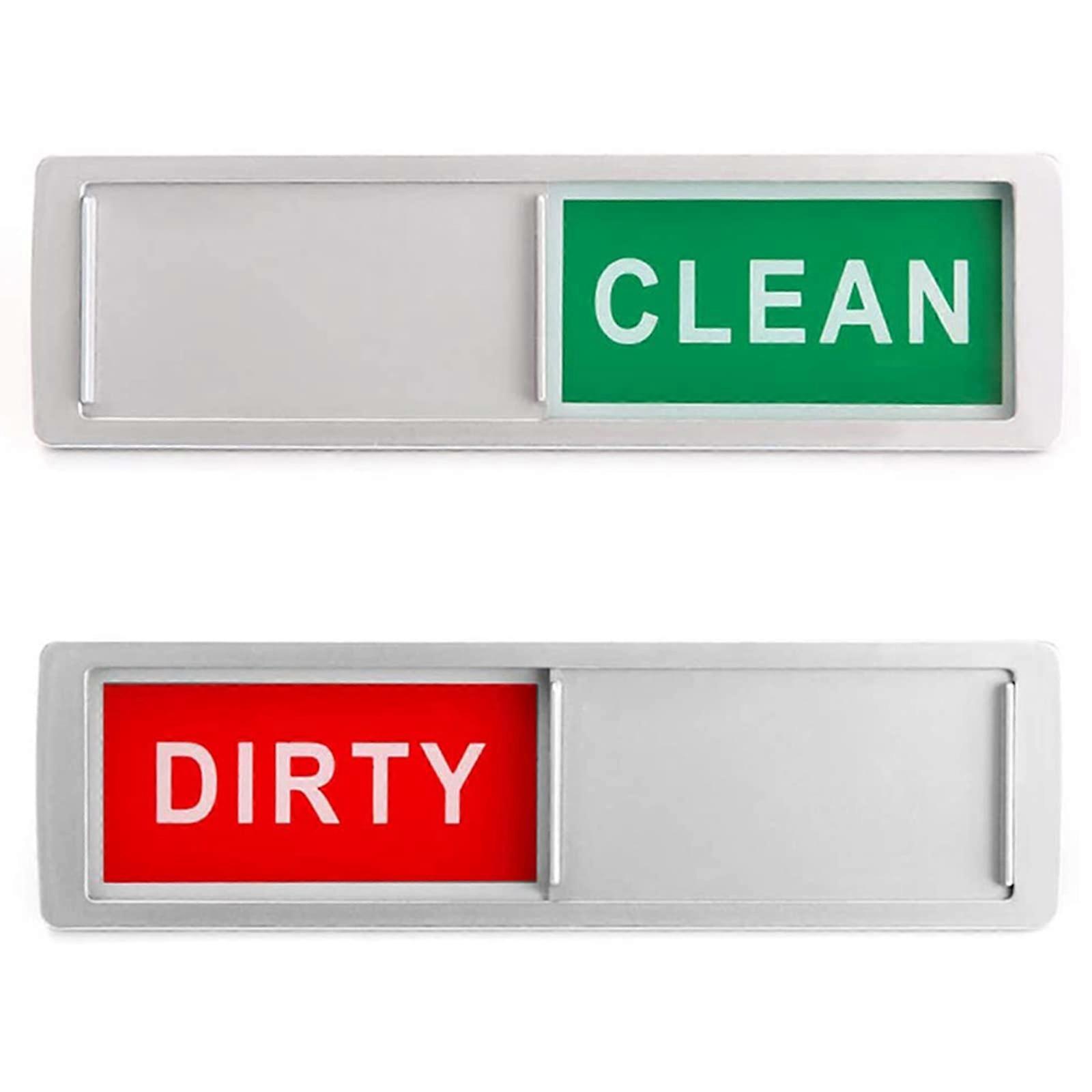 dishwasher magnets clean dirty sign magnet dishwasher magnet sticker indicator silver red and green