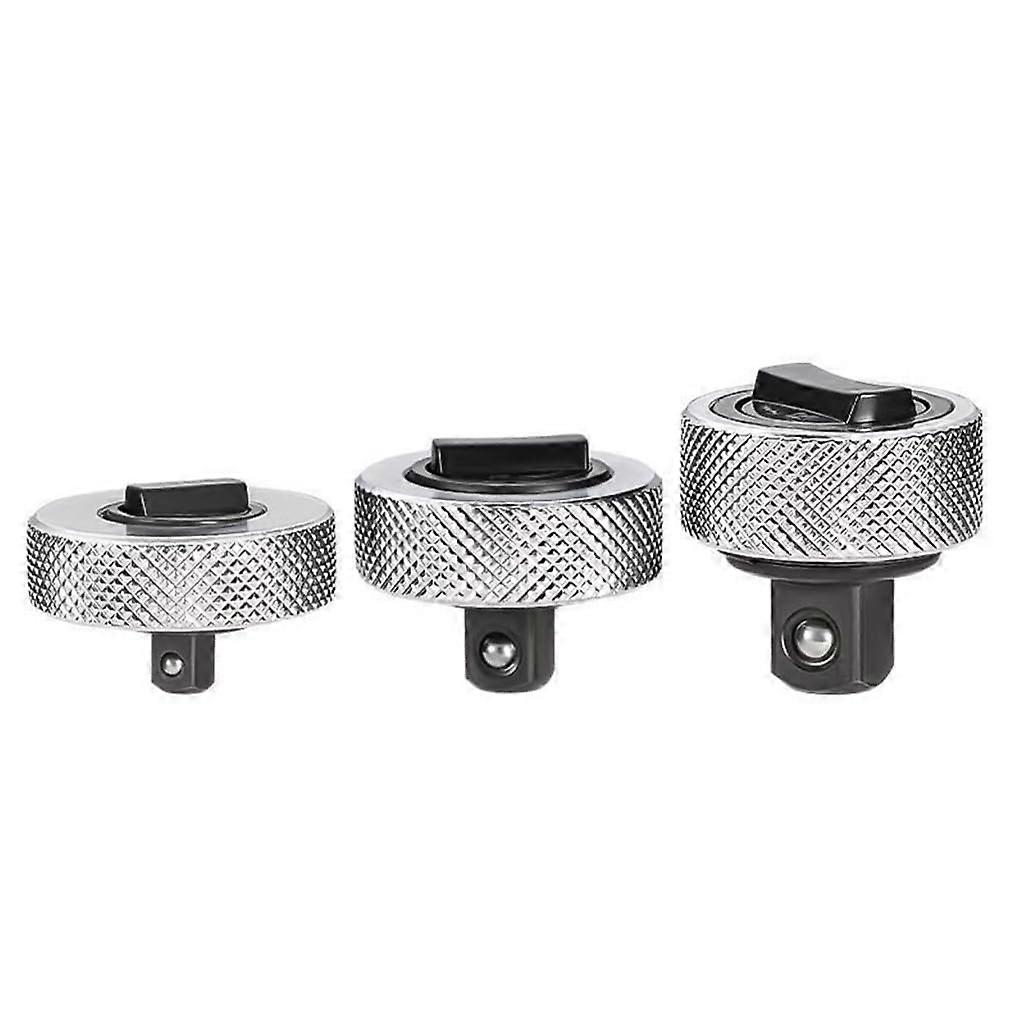 Ratchet Socket Wrench 1/4' 3/8' 1/2' Reversible Ratchet Handle Rotating Steel Socket Wrench Set of 3 Ref: 4187