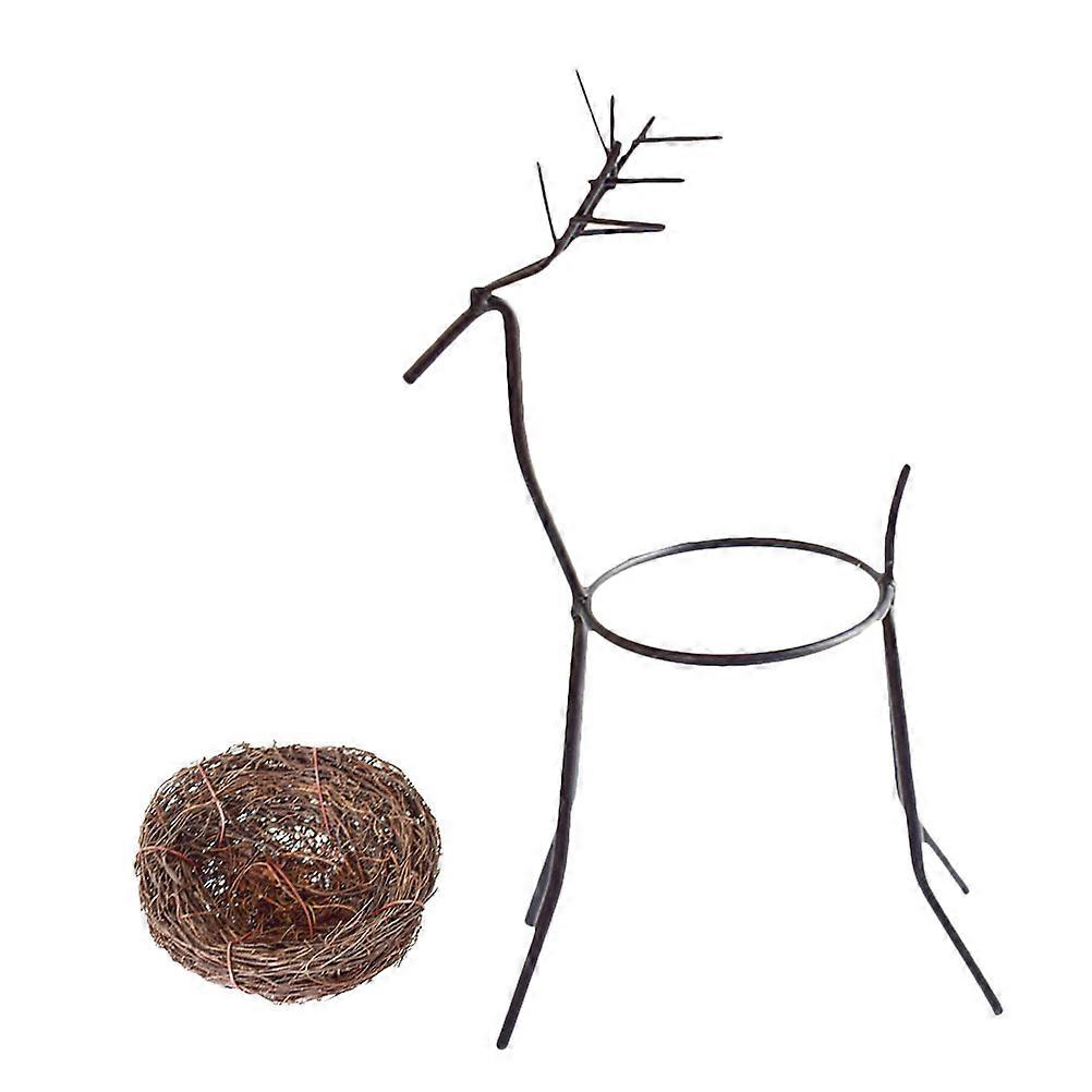 Creative Air Plant Display Stand Metal Holder for Decoration Assorted Color 2 Pieces