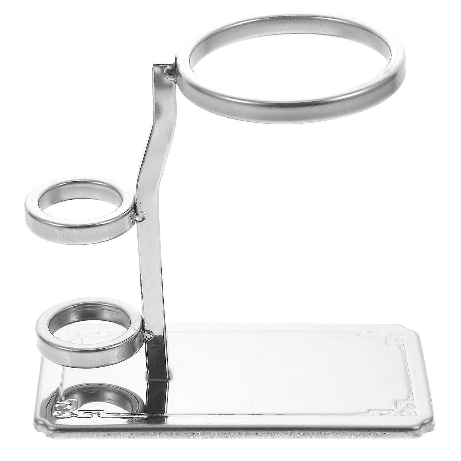 Silver Tea Strainer Stand Stainless Steel Bracket for Home Use 1Pcs