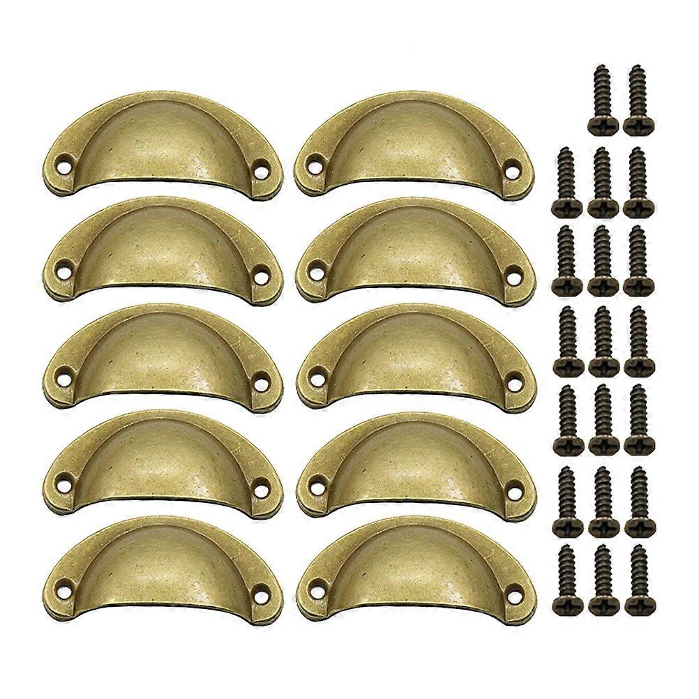 Kitchen Door Handles For Cabinets Retro Style Smooth Surface Furniture Handle Wardrobes Drawers 8.1x3.5x1.7 Cm 10Pcs