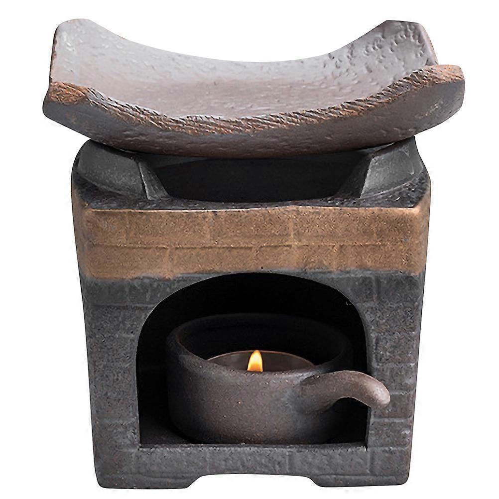 Tea Light Warmer Ceramic Teapot Warmer Home Office Heating Tea 1 Set