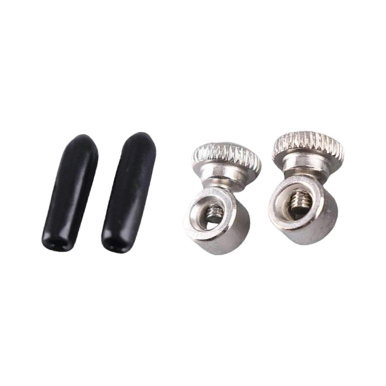 Skipping Rope Replacement Parts - 2 Pairs of Screws and End Caps for Adjustable Skipping Rope Components