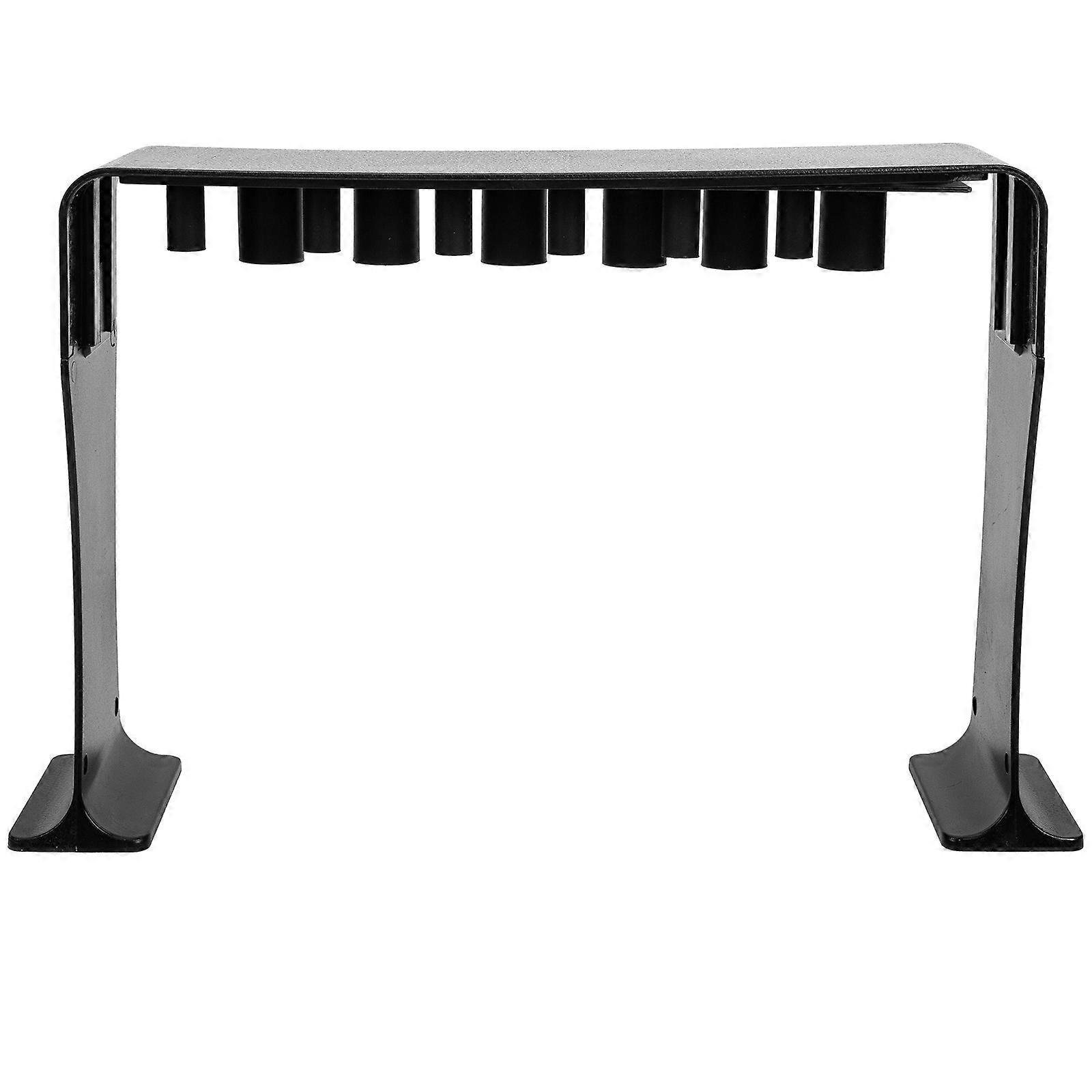 Magnetic Makeup Brush Drying Rack Rectangular Metal Display Stand for Makeup Brushes 28.2x20.3cm 1 Set