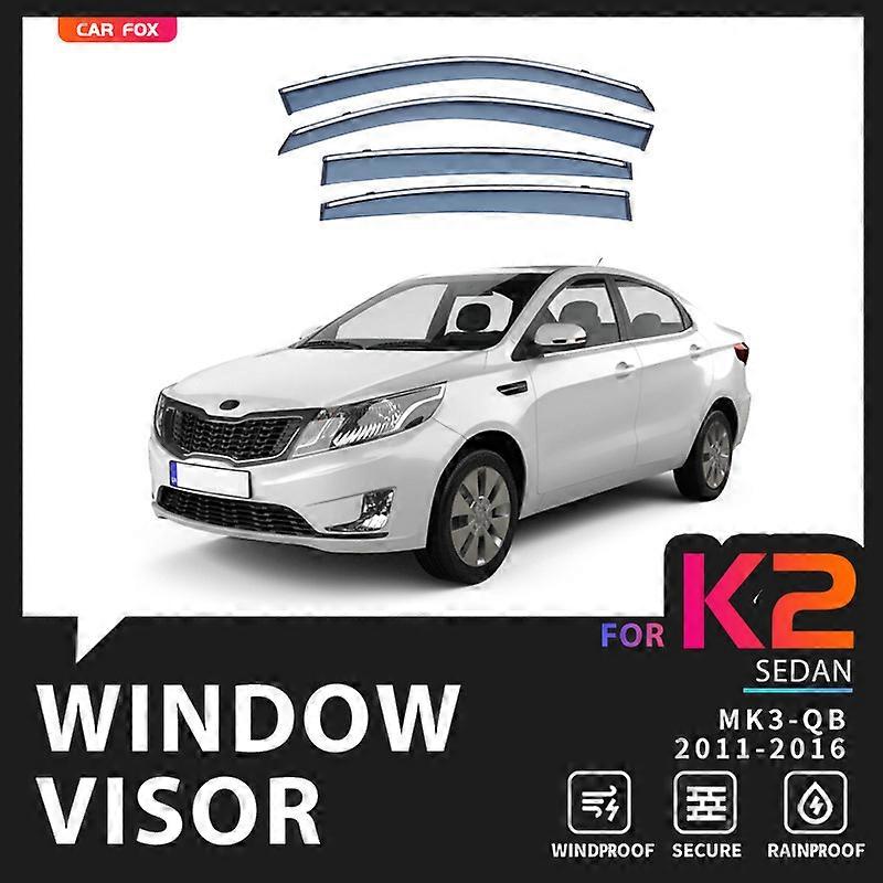 Applicable For KIA K2 Rio X-Line KX CROSS Car Window Visor Awning Shelters Windshield Side Window Rain Sun Shade Accessories Car Styling
