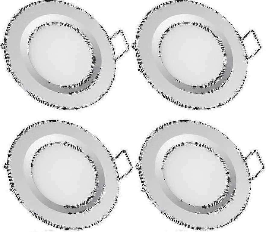 Wohnmobil Boot 12v vier X Led Deckeneinbauleuchten 3w 3200k Dimmbare Vollaluminium-Downlights