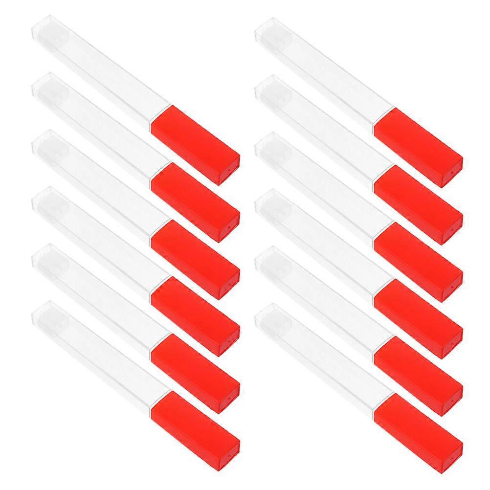 Thermometer Case Cylindrical Shape Plastic Material General Users 12Pcs