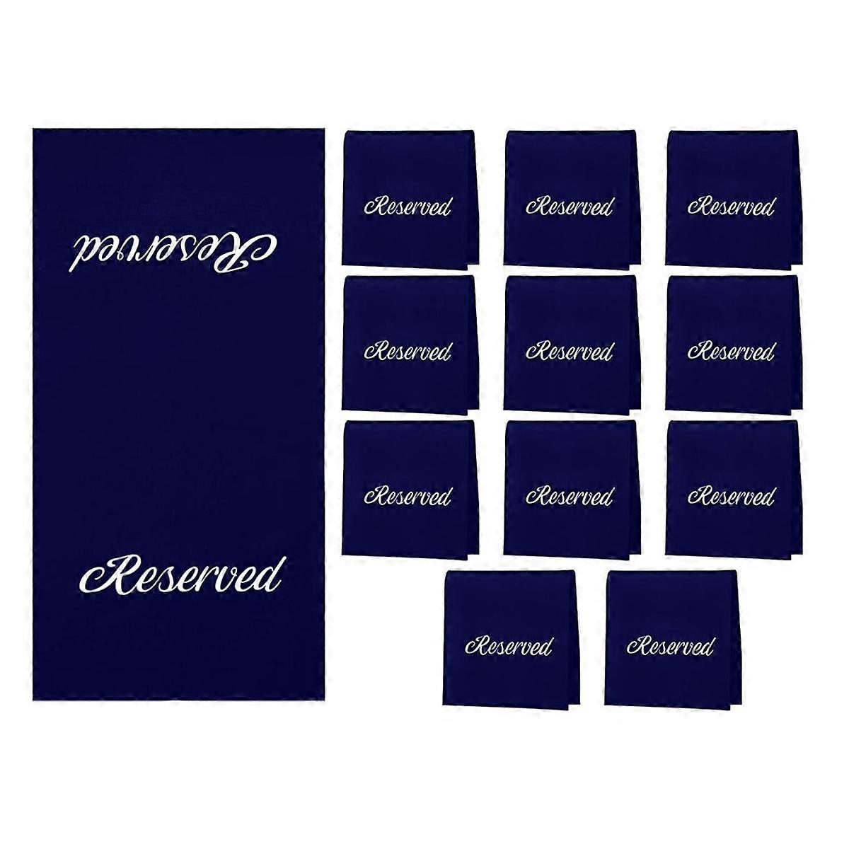 12 Pieces Reserved Seating Signs for Chairs 22 Inch Reserved Signs A