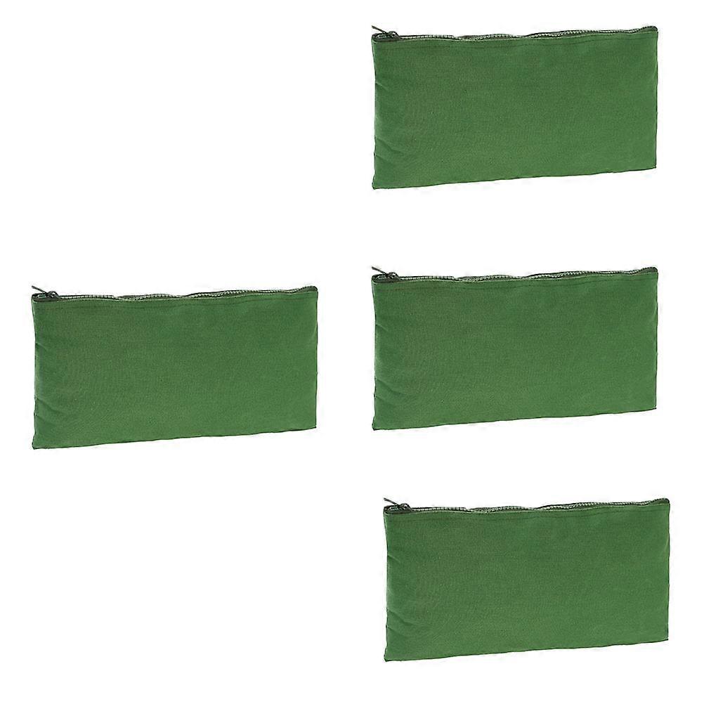 Canvas Tool Bag Multi-Function Pouch Travel Tool Storage 31.00X20.00X0.20cm Green