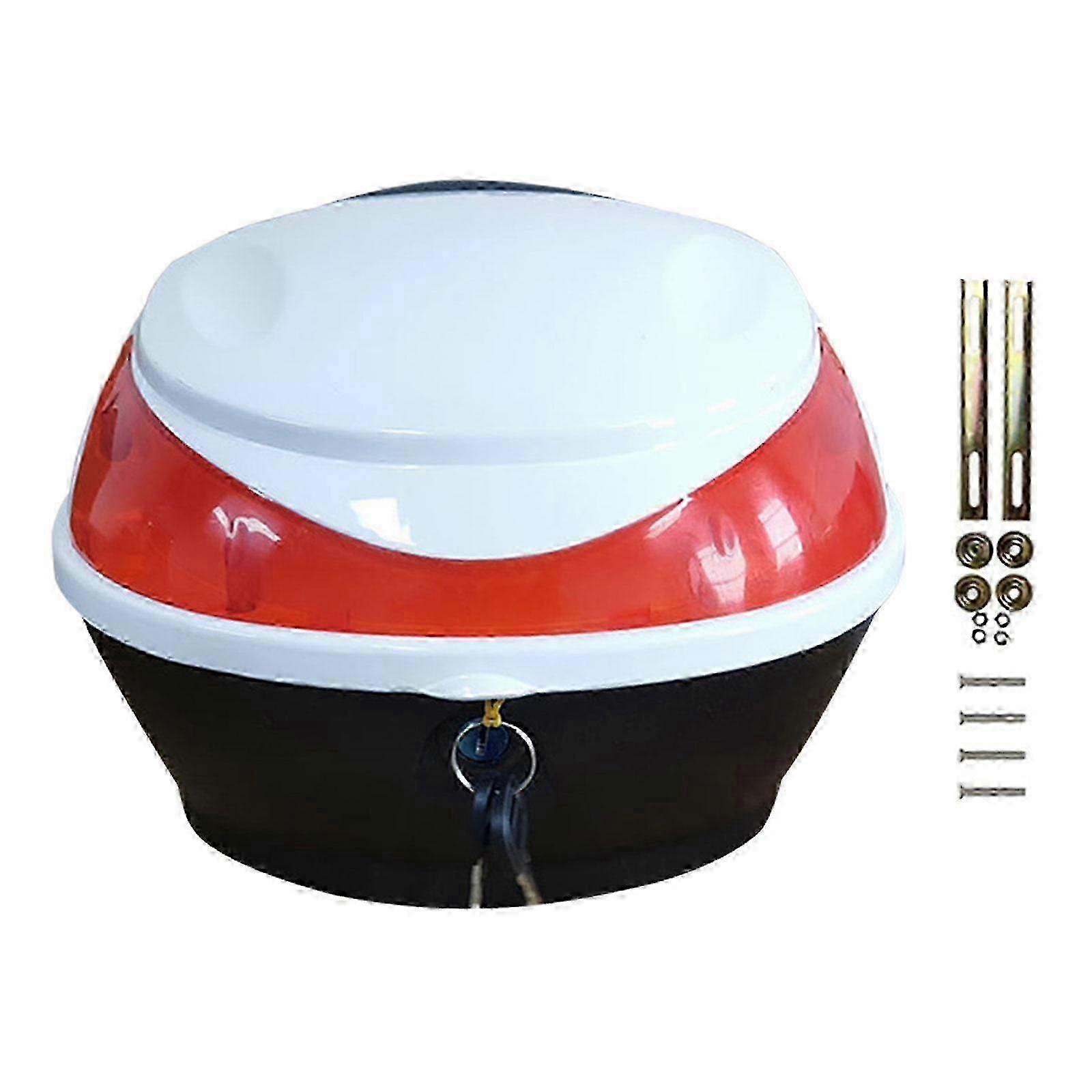 バイク収納ケースオートバイリア収納ボックス固定ロックバックル頑丈な旅行オートバイトランクスナック収納用