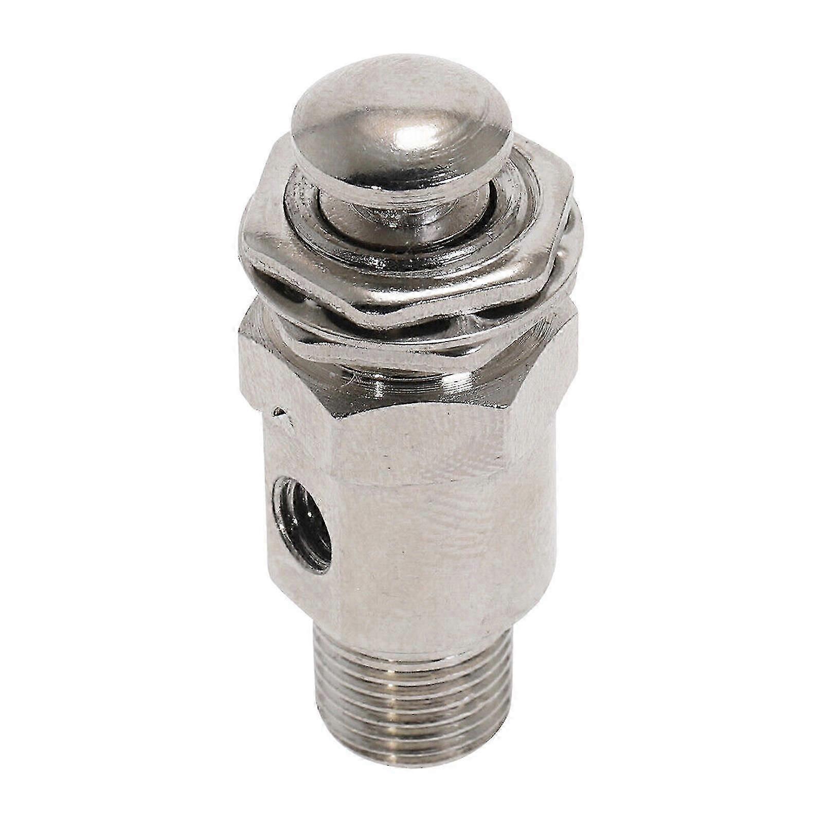 Air Pneumatic TAC-3P Push Button Switch Valve - 2 Port 3 Position, 1/8' Thread Diameter, Durable Metal Construction