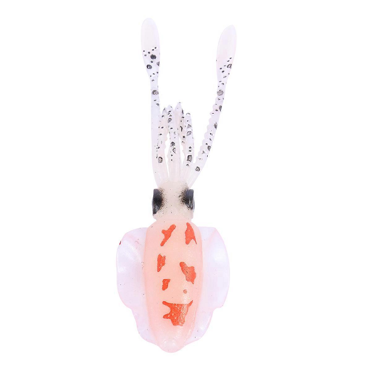 Artificial Squid Lures Floating Luminous Deep Sea Fishing Bait 15Cm Pvc Attract Fish 1Set