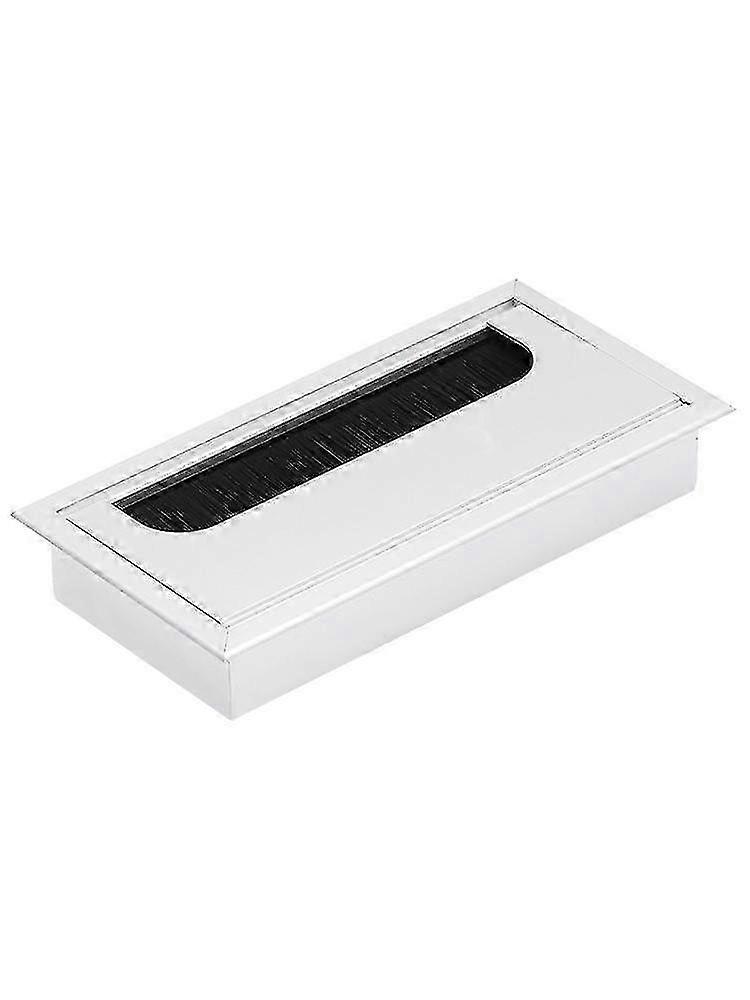 2pcs Square Cable Pass Through - Square Recessed Table Cable Organizer 16*8cm