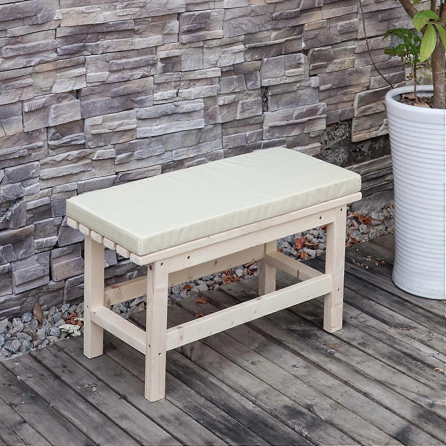 Waterproof garden bench cover for 2 and 4seater, nonslip removable, custom size Beige 100x40x3cm