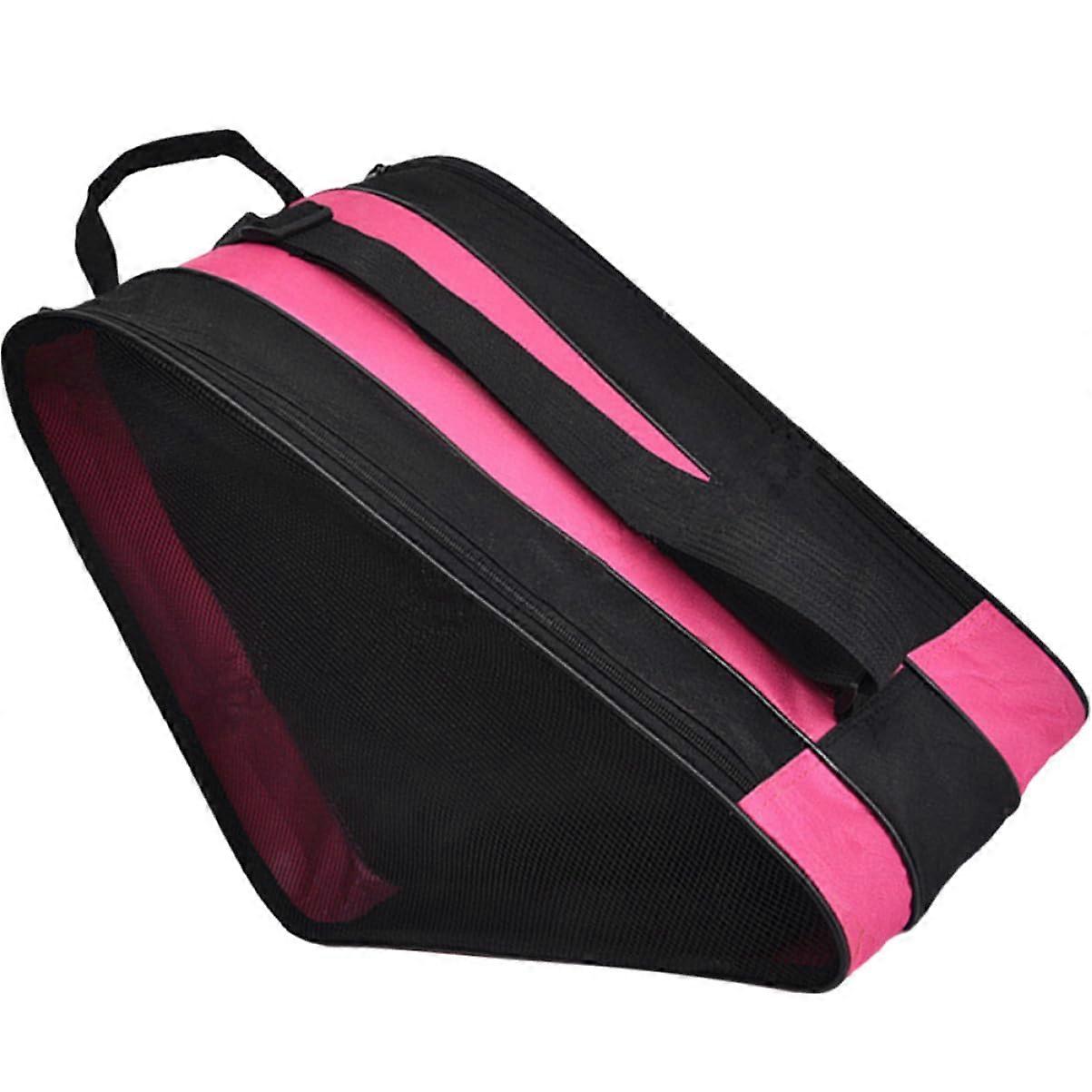 Roller Skate Organizer With Zipper, Breathable Oxford Shoe Bag for Roller Skates and Ice Skates, Portable for Adults