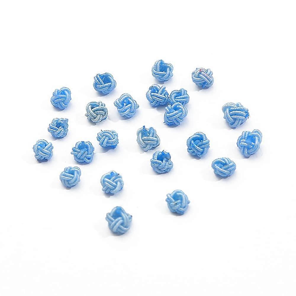 Pack of 100 Spacer Beads, Pineapple Buckle, DIY Handmade Material, 6 mm Bracelet, Necklace, Blue