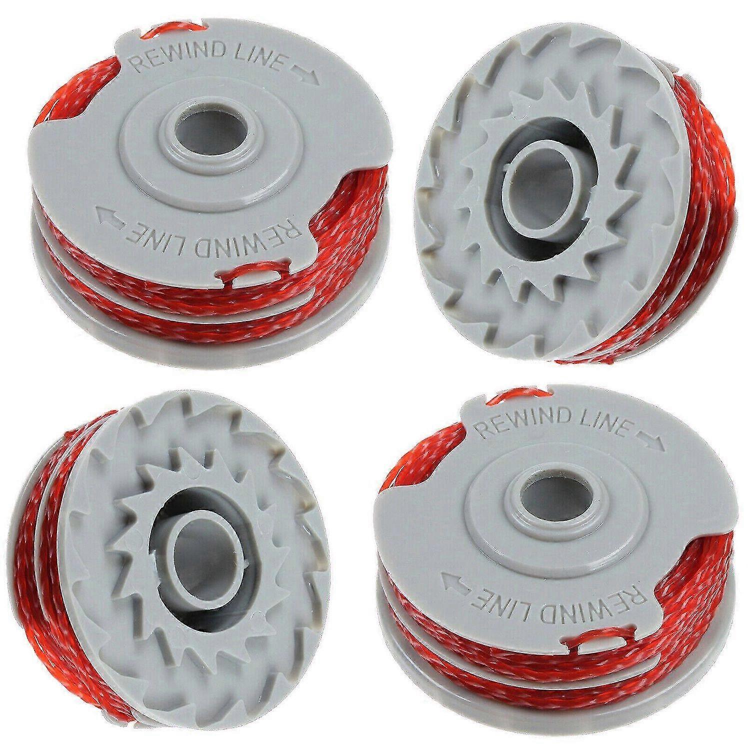 2 x Double Autofeed Spool & Line + Spool Cap Cover For Flymo Strimmer Trimmers