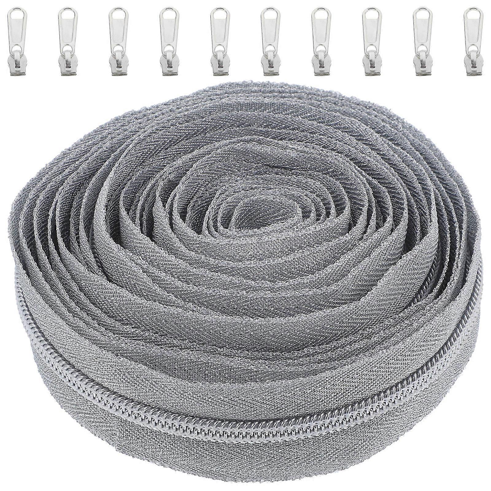 Universal Replacement Zipper Set for Jackets Smooth Operation Colorfast in Silver 1Set