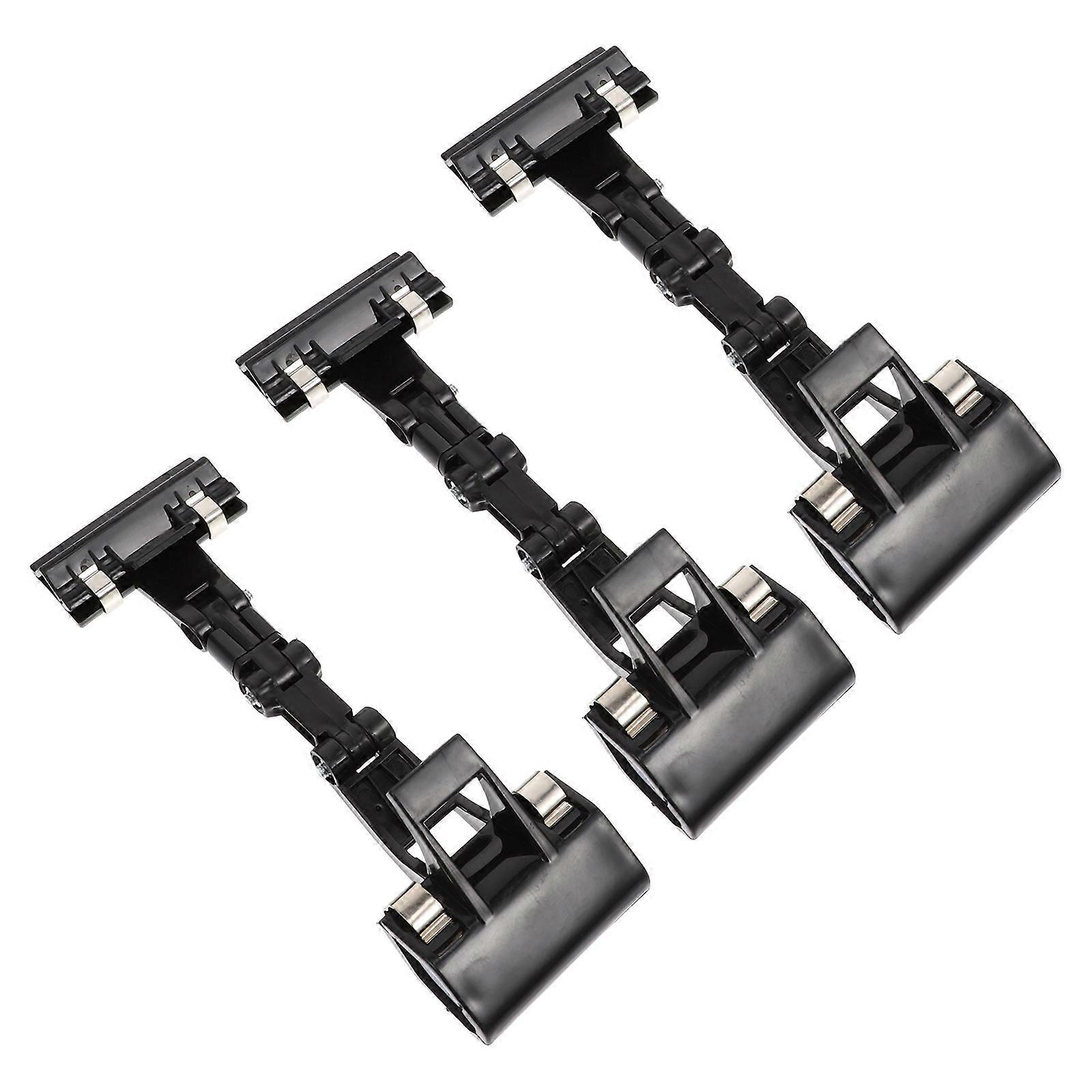 Black Price Tag Clamps Display Holders for Retail Supermarkets – Lightweight, Portable Label Clips for Pricing Signs – Simple Design 3 Pack
