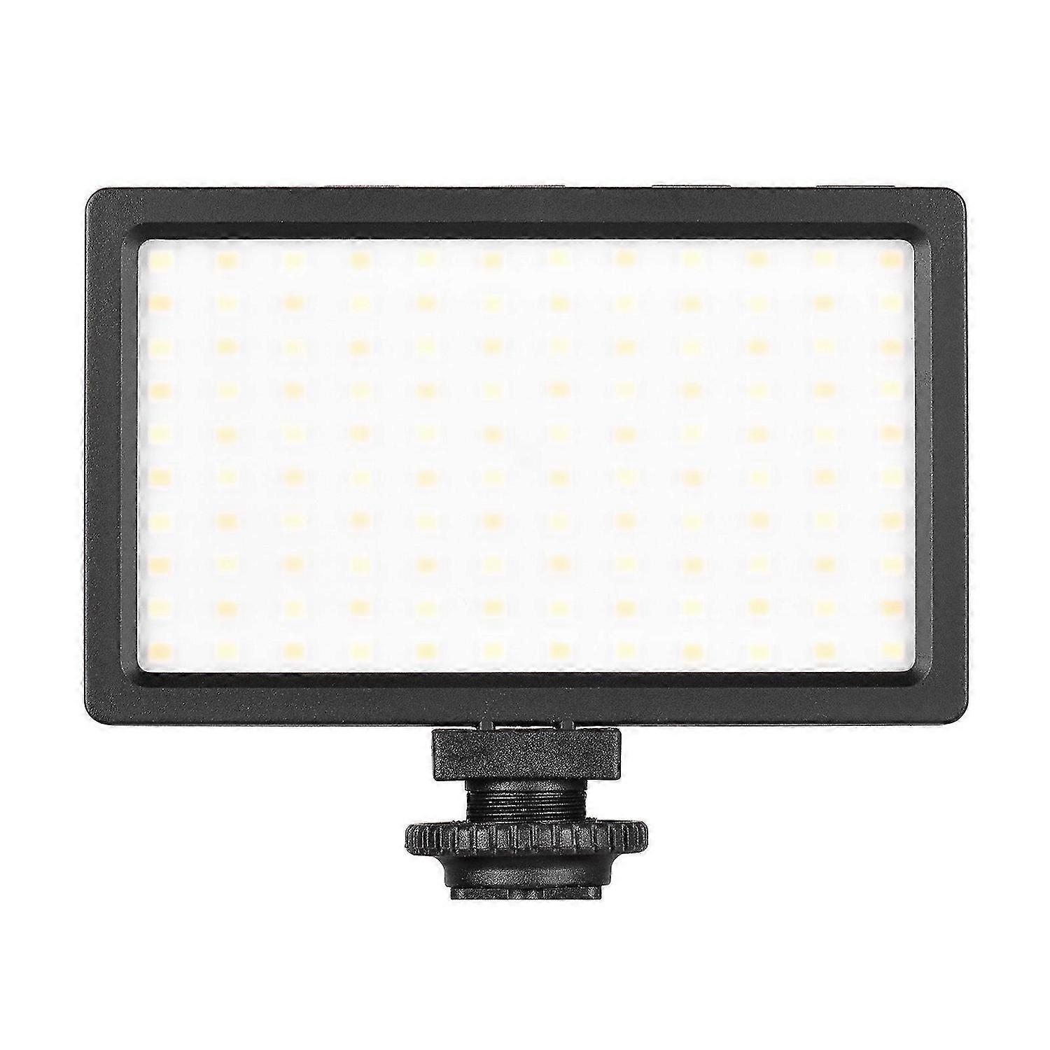 LIYADI LED Video Light Panel On-Camera 3200K-5600K Dimmable Lamp Adjustable Brightness Flash Light with Cold Shoe Mount for Photography Live Streaming